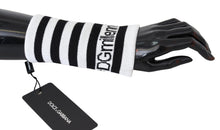 Load image into Gallery viewer, Dolce &amp; Gabbana Elegant Black &amp; White Wool Blend Wrist Wrap
