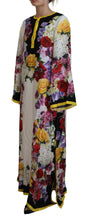 Load image into Gallery viewer, Dolce &amp; Gabbana Multicolor Ortensia Silk Long Kaftan Dress
