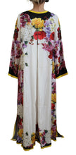 Load image into Gallery viewer, Dolce &amp; Gabbana Multicolor Ortensia Silk Long Kaftan Dress
