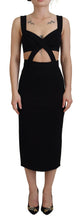 Load image into Gallery viewer, Dolce &amp; Gabbana Elegant Black Midi Sheath Dress
