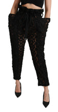 Load image into Gallery viewer, Dolce &amp; Gabbana Chic Tapered High Waist Lace Pants
