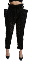 Load image into Gallery viewer, Dolce &amp; Gabbana Chic Tapered High Waist Lace Pants

