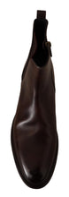 Load image into Gallery viewer, Dolce &amp; Gabbana Brown Leather Chelsea Mens Boots
