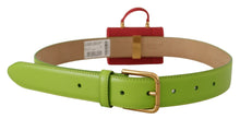 Load image into Gallery viewer, Dolce &amp; Gabbana Elegant Leather Belt with Mini Bag Accessory
