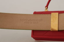 Load image into Gallery viewer, Dolce &amp; Gabbana Elegant Leather Belt with Mini Bag Accessory
