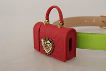 Load image into Gallery viewer, Dolce &amp; Gabbana Elegant Leather Belt with Mini Bag Accessory
