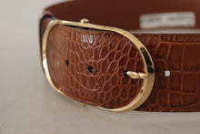 Load image into Gallery viewer, Dolce &amp; Gabbana Enchanting Engraved Logo Leather Belt
