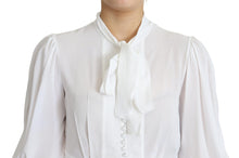 Load image into Gallery viewer, Dolce &amp; Gabbana Elegant Snow-White Viscose Blouse
