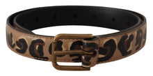 Load image into Gallery viewer, Dolce &amp; Gabbana Elegant Leather Engraved Buckle Belt
