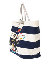 Load image into Gallery viewer, Dolce &amp; Gabbana Chic Striped Beatrice Tote Handbag
