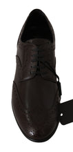 Load image into Gallery viewer, Dolce &amp; Gabbana Elegant Brown Leather Oxford Flats
