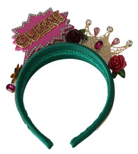 Load image into Gallery viewer, Dolce &amp; Gabbana Stunning Silk &amp; Brass Diadem Headband
