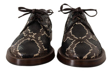 Load image into Gallery viewer, Dolce &amp; Gabbana Elegant Formal Python Derby Shoes
