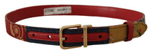 Load image into Gallery viewer, Dolce &amp; Gabbana Chic Multicolor Leather Belt with Engraved Buckle
