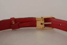 Load image into Gallery viewer, Dolce &amp; Gabbana Chic Multicolor Leather Belt with Engraved Buckle
