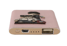 Load image into Gallery viewer, Dolce &amp; Gabbana Chic Pink Leather Power Bank
