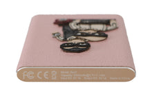 Load image into Gallery viewer, Dolce &amp; Gabbana Chic Pink Leather Power Bank
