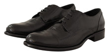 Load image into Gallery viewer, Dolce &amp; Gabbana Elegant Black Lizard Skin Derby Shoes
