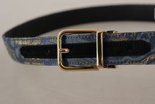 Load image into Gallery viewer, Dolce &amp; Gabbana Elegant Navy Blue Leather Belt
