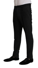 Load image into Gallery viewer, Dolce &amp; Gabbana Elegant Black Striped Slim Fit Two-Piece Suit
