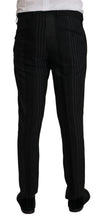 Load image into Gallery viewer, Dolce &amp; Gabbana Elegant Black Striped Slim Fit Two-Piece Suit
