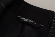 Load image into Gallery viewer, Dolce &amp; Gabbana Elegant Black Striped Slim Fit Two-Piece Suit
