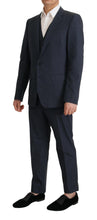 Load image into Gallery viewer, Dolce &amp; Gabbana Elegant Dark Blue Cotton Three Piece Martini Suit
