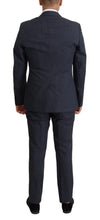 Load image into Gallery viewer, Dolce &amp; Gabbana Elegant Dark Blue Cotton Three Piece Martini Suit
