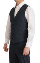 Load image into Gallery viewer, Dolce &amp; Gabbana Elegant Dark Blue Cotton Three Piece Martini Suit
