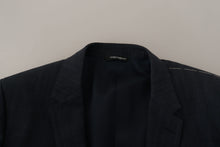 Load image into Gallery viewer, Dolce &amp; Gabbana Elegant Dark Blue Cotton Three Piece Martini Suit
