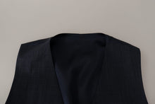 Load image into Gallery viewer, Dolce &amp; Gabbana Elegant Dark Blue Cotton Three Piece Martini Suit
