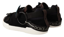 Load image into Gallery viewer, Dolce &amp; Gabbana Shearling-Trimmed Leather Sneakers
