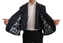 Load image into Gallery viewer, Dolce &amp; Gabbana Blue Linen Formal Mens Blazer Jacket
