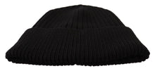 Load image into Gallery viewer, Dolce &amp; Gabbana Elegant Cable Knit Wool Beanie with Fleece Liner
