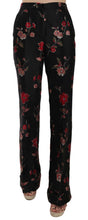 Load image into Gallery viewer, Dolce &amp; Gabbana Elegant Floral Print Boot Cut Trousers
