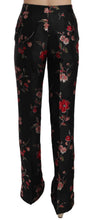 Load image into Gallery viewer, Dolce &amp; Gabbana Elegant Floral Print Boot Cut Trousers
