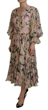 Load image into Gallery viewer, Dolce &amp; Gabbana Floral Silk Maxi Dress with Back Zipper
