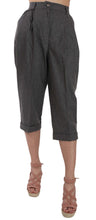 Load image into Gallery viewer, Dolce &amp; Gabbana Elegant Gray Wool-Cashmere Pleated Trousers
