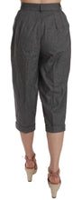 Load image into Gallery viewer, Dolce &amp; Gabbana Elegant Gray Wool-Cashmere Pleated Trousers
