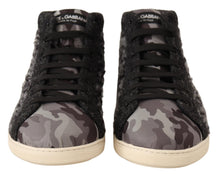 Load image into Gallery viewer, Dolce &amp; Gabbana Elegant Gray High Top Sneakers
