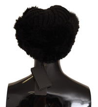 Load image into Gallery viewer, Dolce &amp; Gabbana Black Cashmere Fur Women Beanie Women Hat
