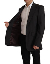 Load image into Gallery viewer, Dolce &amp; Gabbana Elegant Slim Black Wool Blazer Jacket
