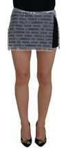 Load image into Gallery viewer, Dolce &amp; Gabbana Elegant White Logo Print Mini Skirt
