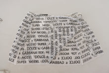 Load image into Gallery viewer, Dolce &amp; Gabbana Elegant White Logo Print Mini Skirt
