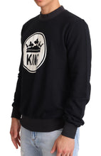 Load image into Gallery viewer, Dolce &amp; Gabbana Blue Crown King Cotton Pullover Sweater
