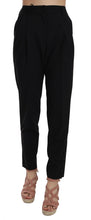 Load image into Gallery viewer, Dolce &amp; Gabbana Elegant Pleated Tapered Black Trousers
