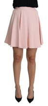 Load image into Gallery viewer, Dolce &amp; Gabbana Elegant Pink Flare A-line Mini Skirt
