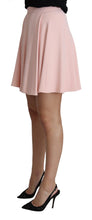 Load image into Gallery viewer, Dolce &amp; Gabbana Elegant Pink Flare A-line Mini Skirt
