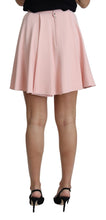 Load image into Gallery viewer, Dolce &amp; Gabbana Elegant Pink Flare A-line Mini Skirt
