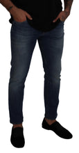 Load image into Gallery viewer, Dolce &amp; Gabbana Elegant Slim-Fit Denim Pants in Blue Washed
